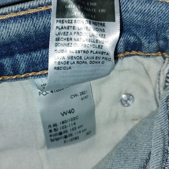 2 pr Signature Levi Strauss distressed Athletic Denim 11" Shorts Sz 40 - Picture 11 of 11